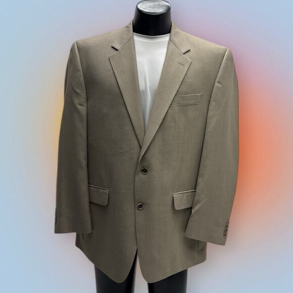 CROFT & BARROW Men's 44R Tan Blazer - Picture 2 of 4